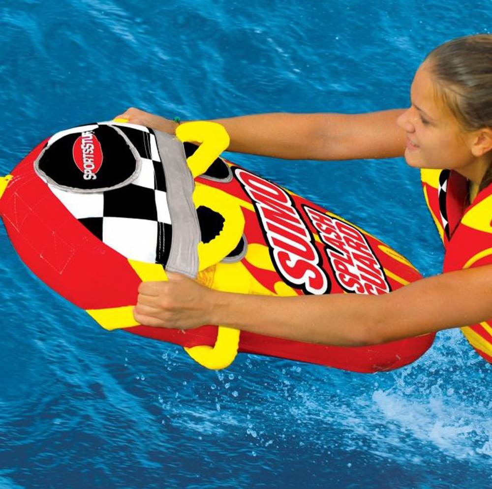 SPORTSSTUFF 53-1807 Sumo & Splash Guard Combo Single Rider Towable & 50/60' Rope
