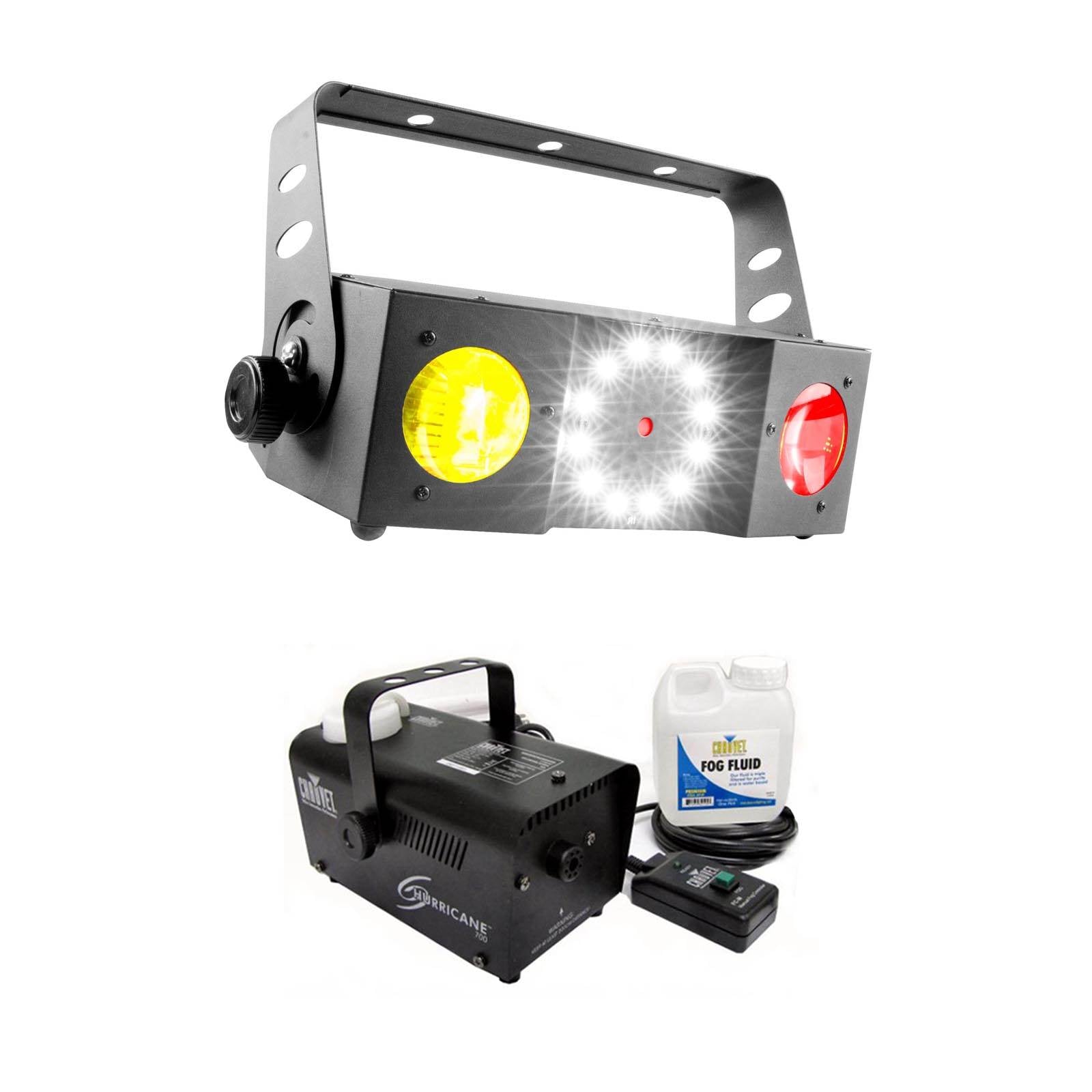 Chauvet DJ Swarm 4 FX LED Moonflower Light Effect w/Strobe + Fog Machine