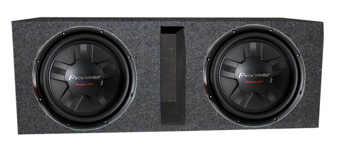 2) Pioneer TS-W311S4 12" 2800W Car SVC Subwoofers + Vented/Ported Enclosure Box