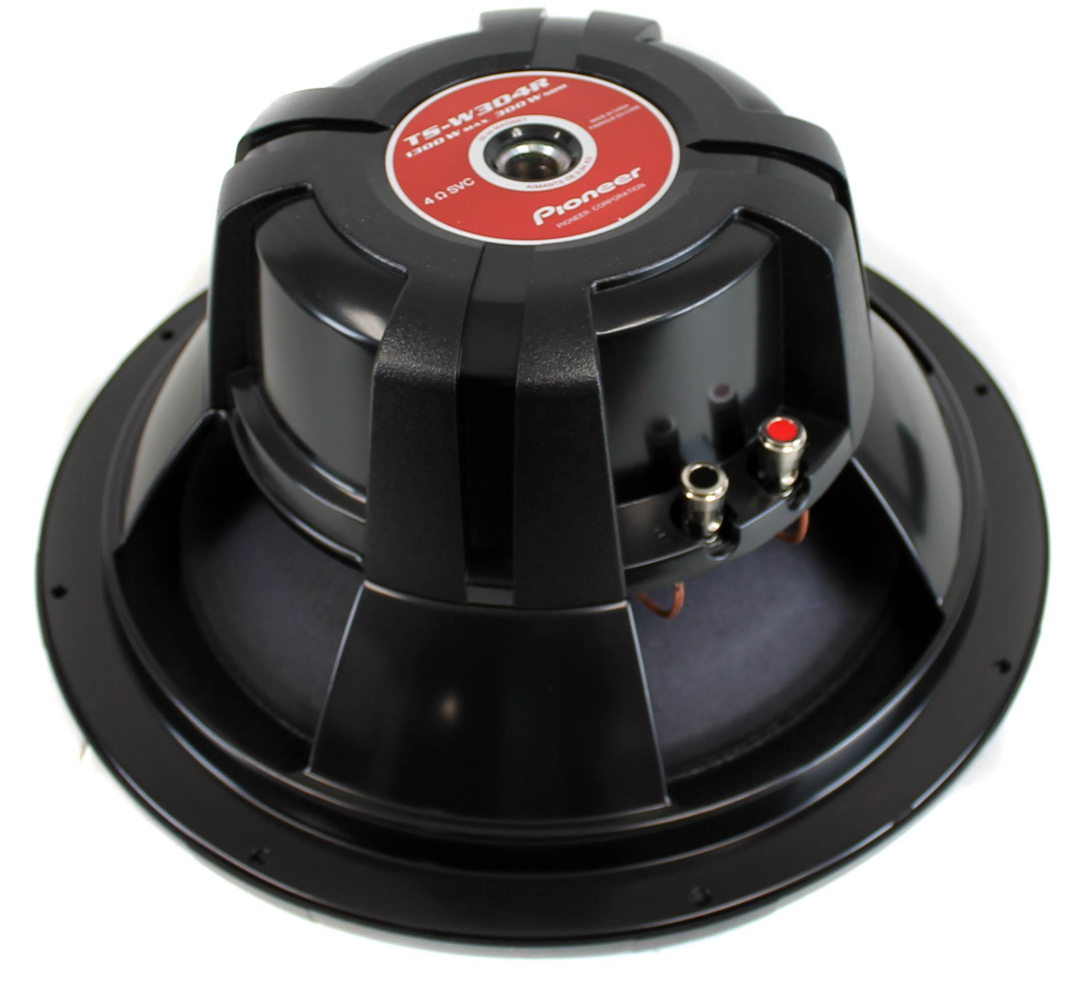 2) Pioneer TS-W304R 12" 2600W Champion Subwoofers SVC Car Subs Pair + Sealed Box
