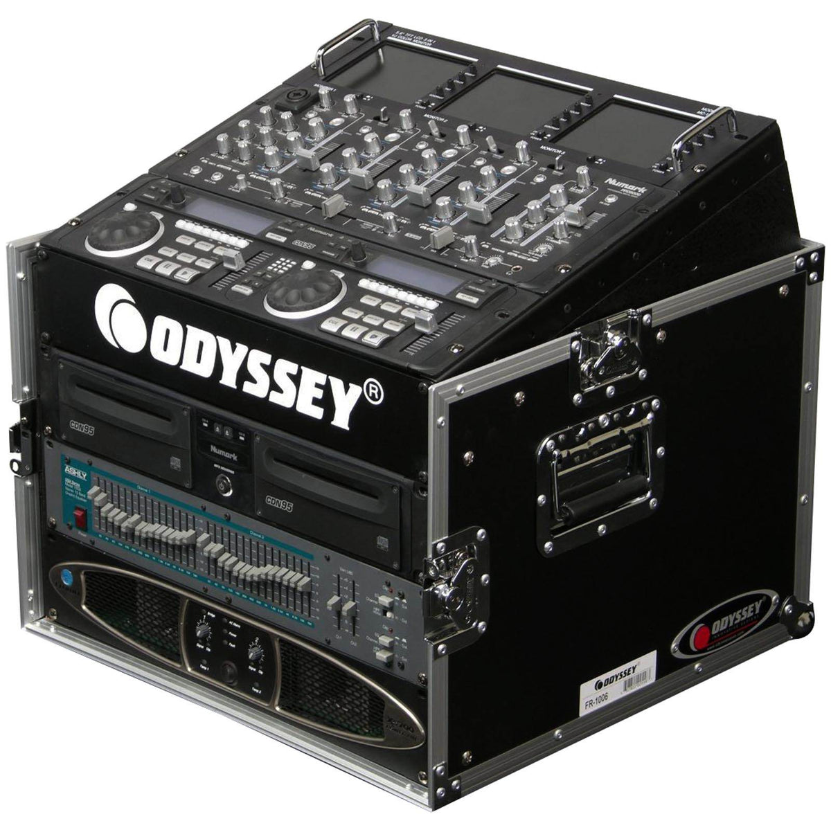 Odyssey FR1006 Flight Ready Top Slanted 6U-10U 6-10 Space Mixer Rack (Open Box)