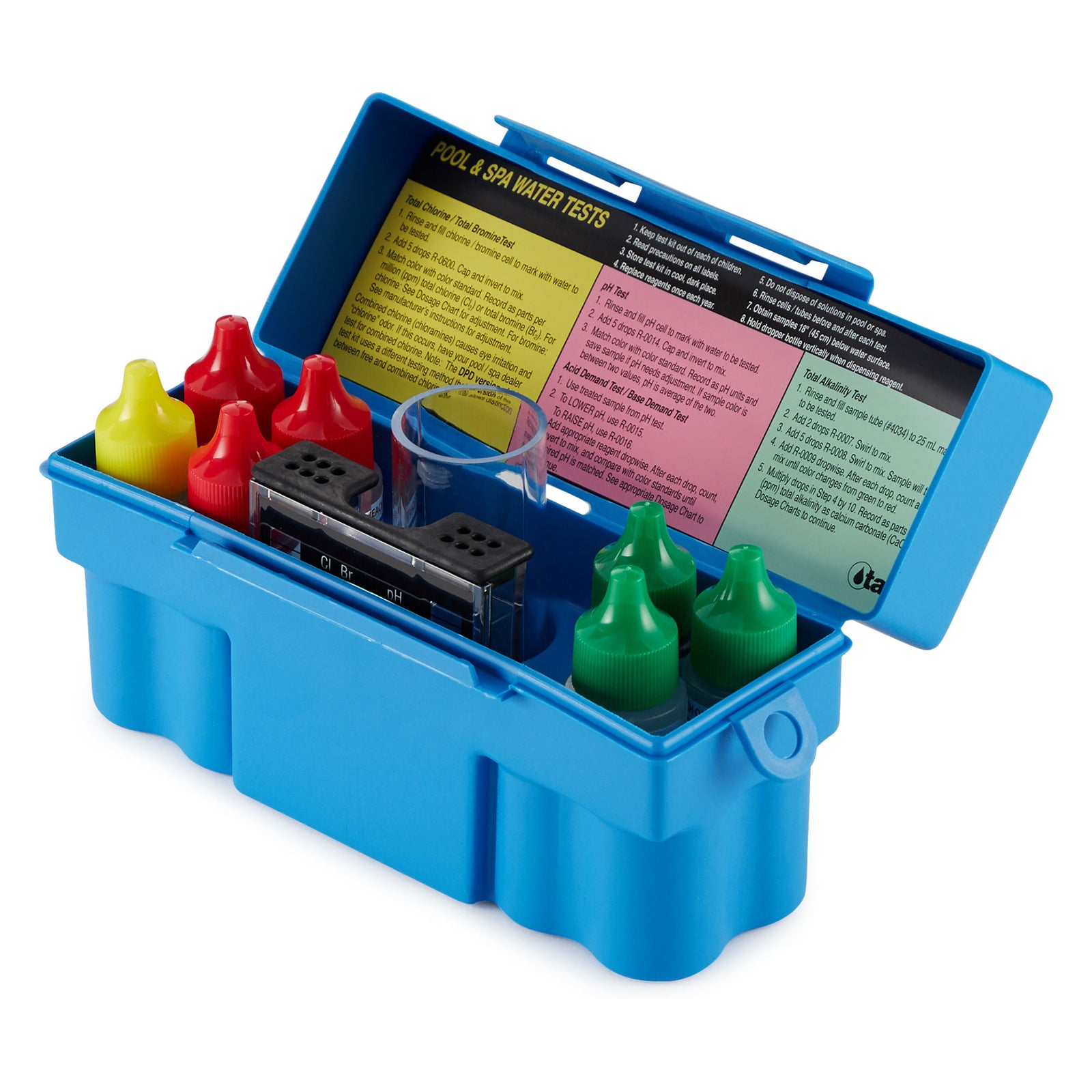 Taylor K-1003 Safety Plus Swimming Pool Chlorine Bromine pH Alkalinity Test Kit - VMInnovations