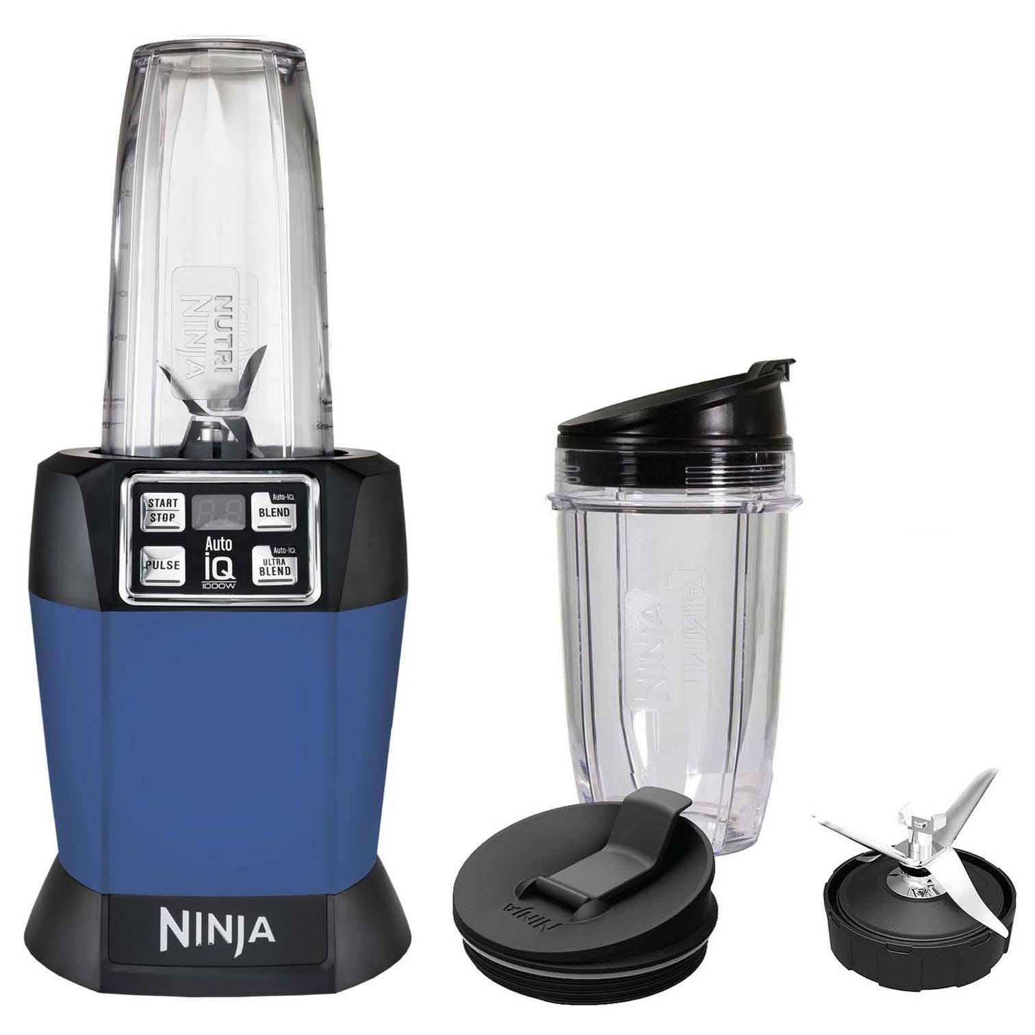 Nutri Ninja Single Serve Blender with Auto-iQ, Blue (Open Box)