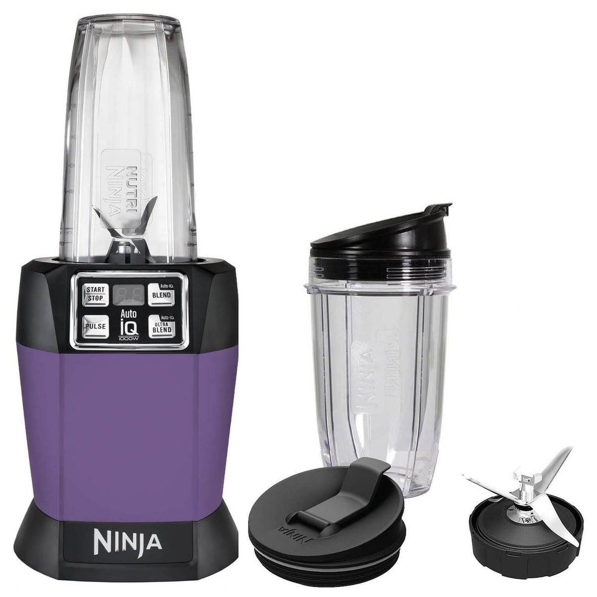 Ninja Auto-iQ Nutri Ninja1000W Blender Purple (Certified Refurbished) (Open Box)