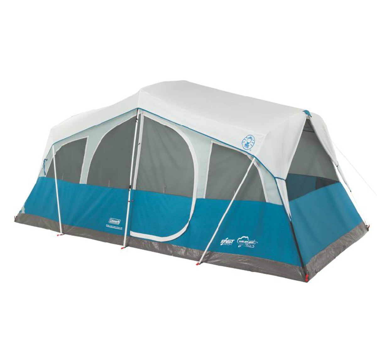 Coleman Echo Outdoor Camping 8 Person Fast Pitch Cabin Tent 16' x 10' (Open Box)