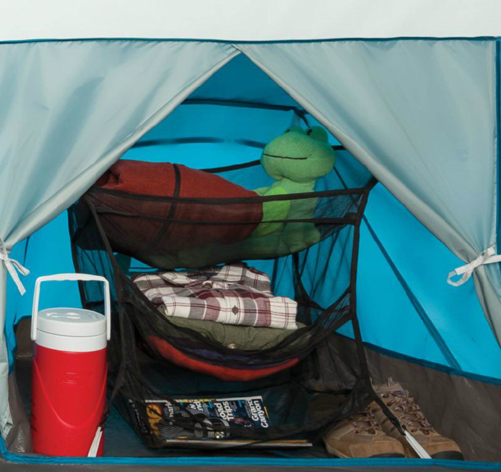 Coleman Echo Outdoor Camping 8 Person Fast Pitch Cabin Tent 16' x 10' (Open Box)