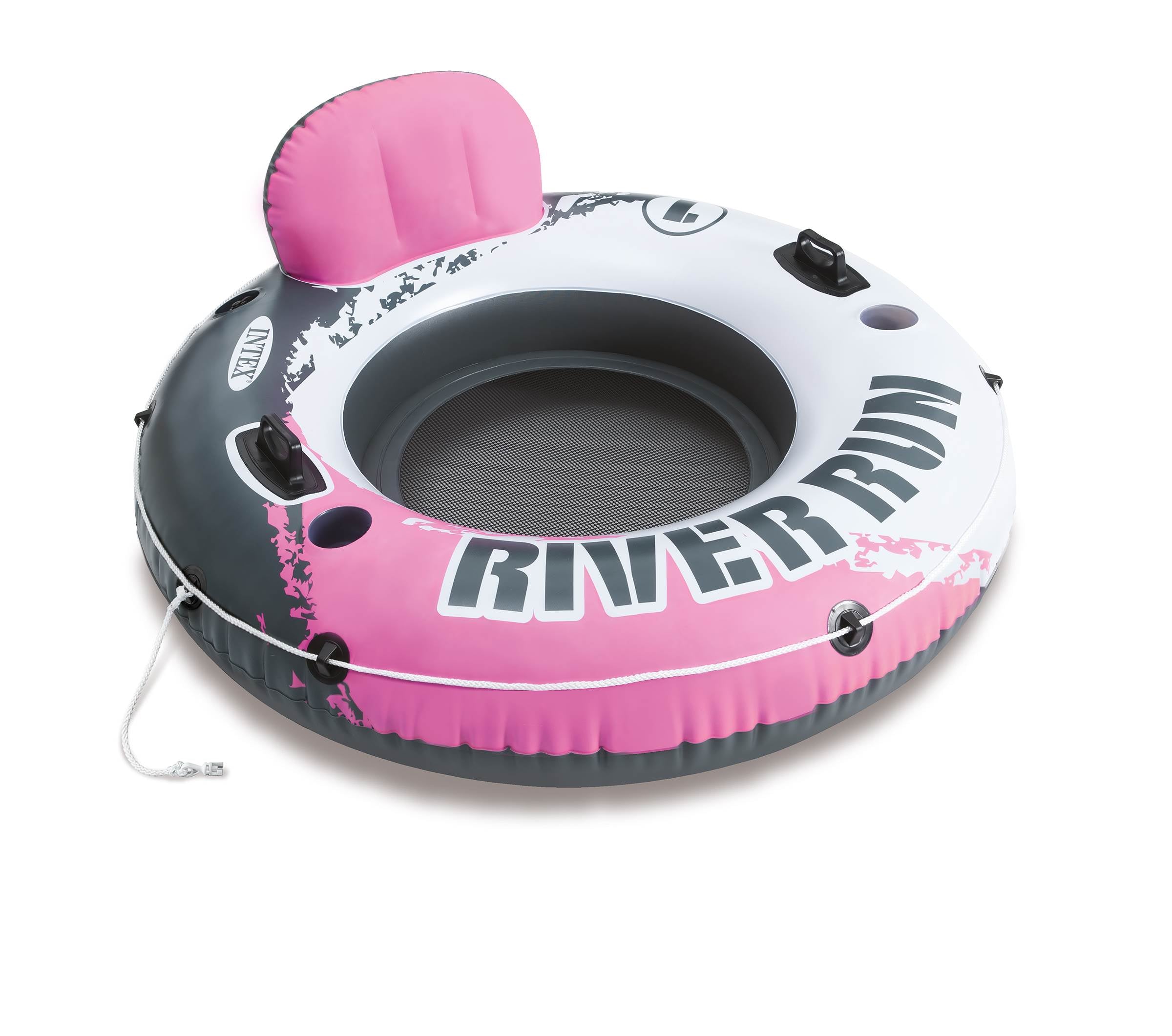 Intex River Run I Inflatable Water Lounge Tube 1-Person | Pink (Open Box)