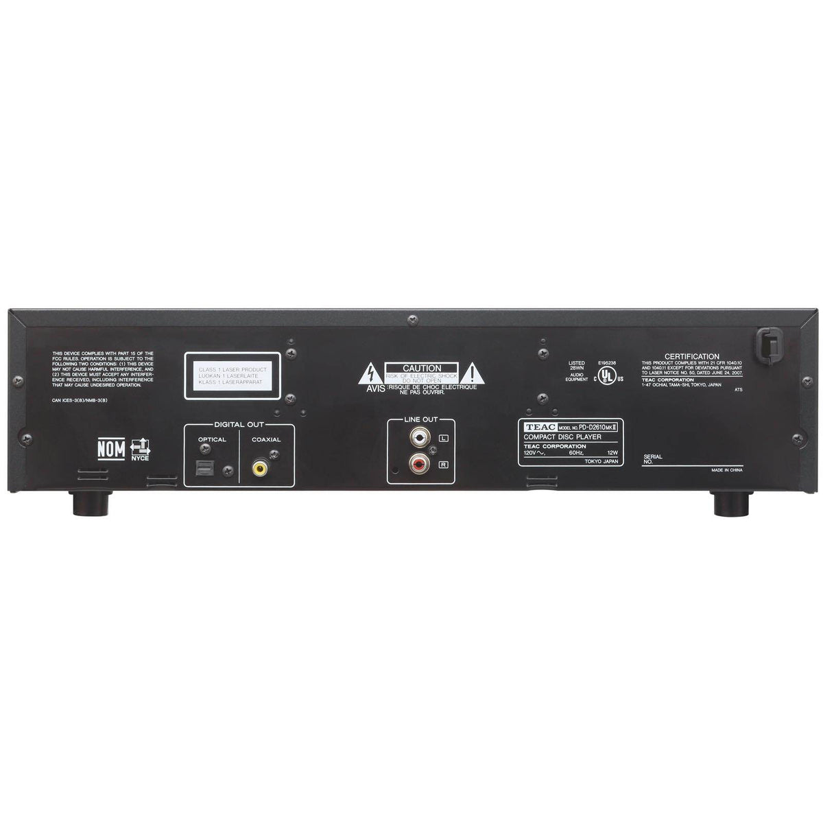 TEAC 5-Disc Carousel CD Changer MP3 WMA Playback Player w/ Remote (Open Box)