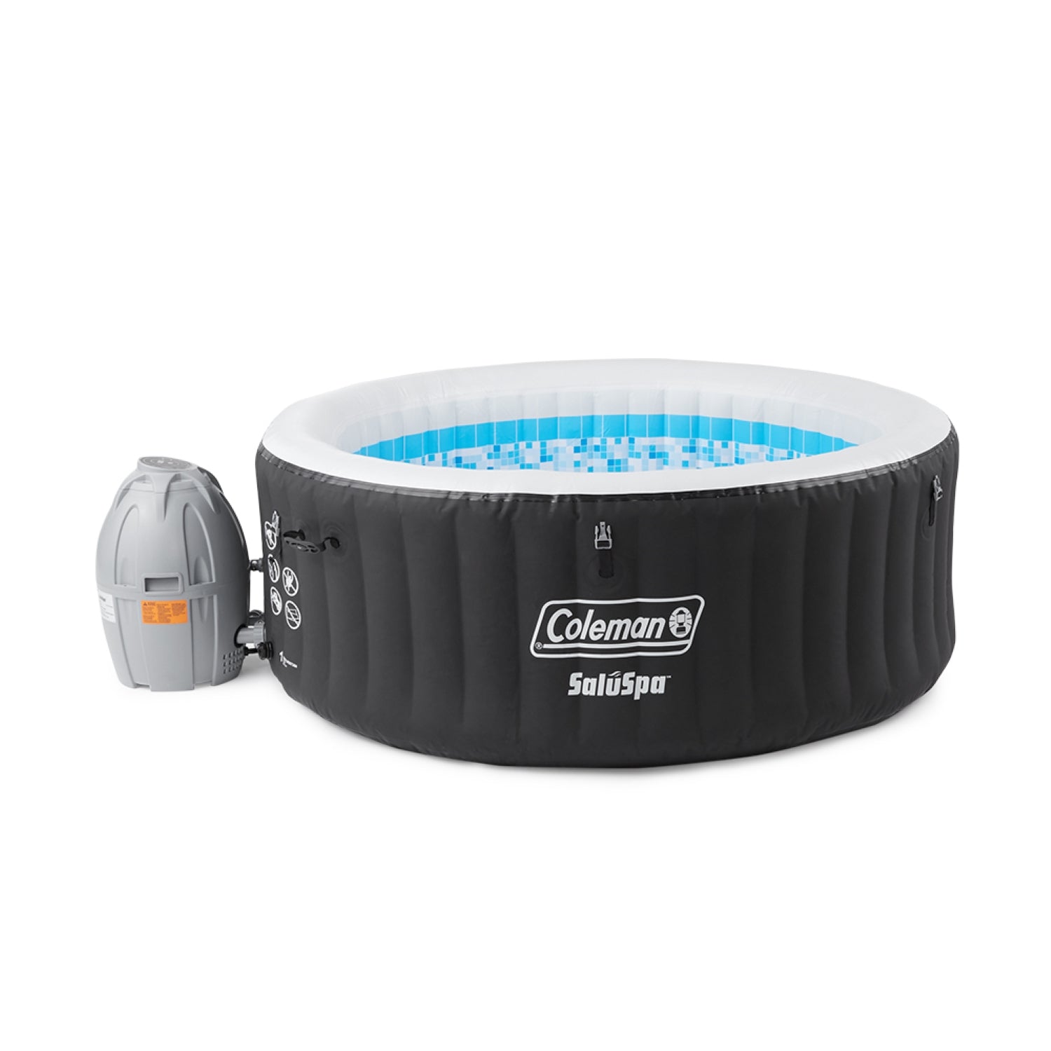 Coleman Miami Spa 4 Person Portable Inflatable Air Jet Hot Tub w/Pool Treatment