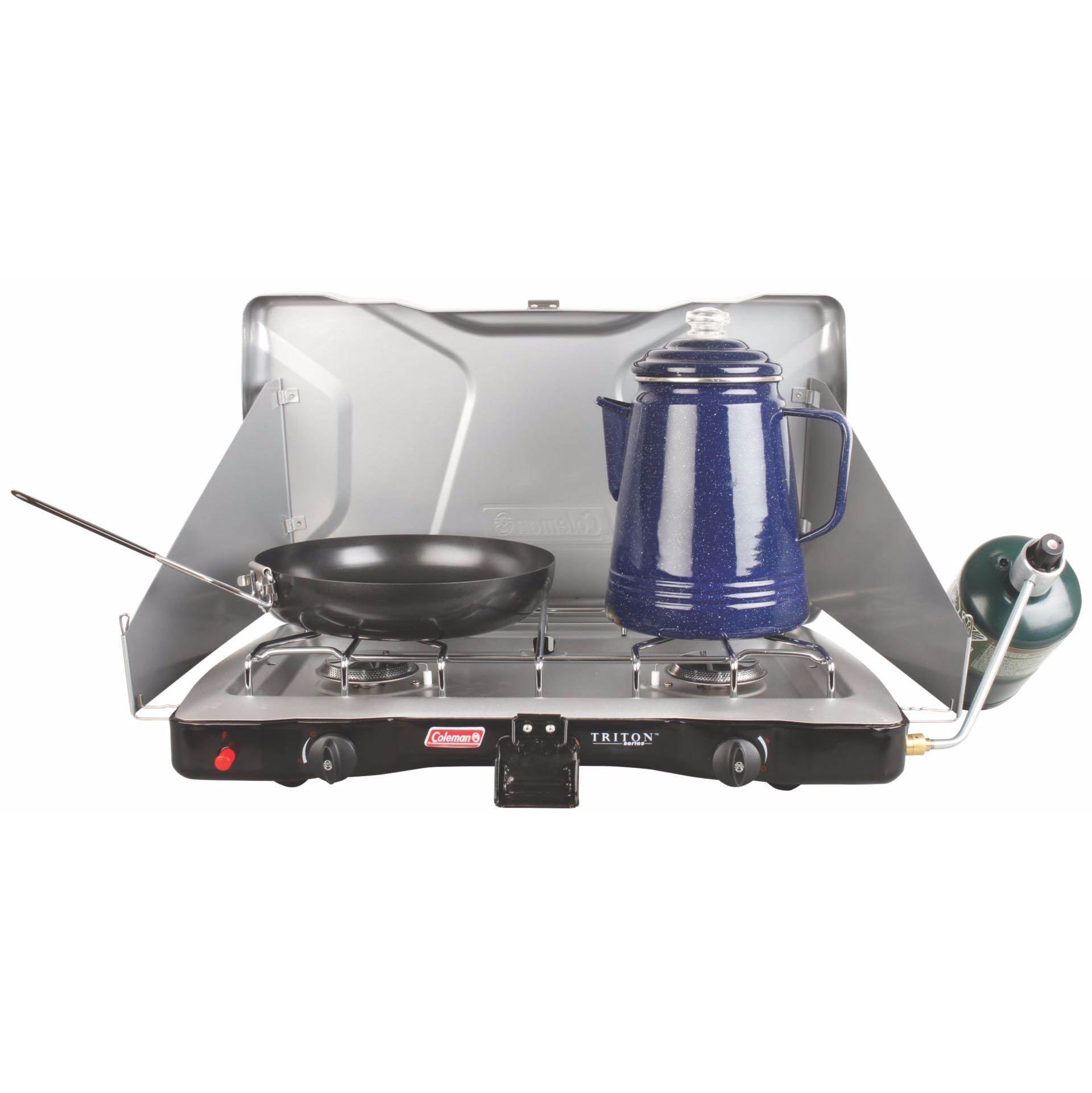 Coleman Triton Series 2-Burner PerfectFlow InstaStart Propane Stove | Open Box