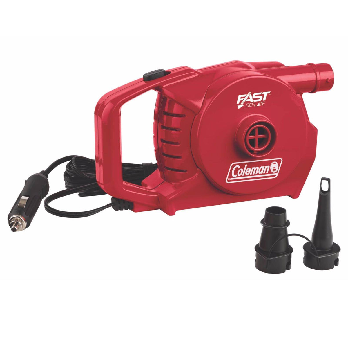 Coleman QuickPump 12V Car Boat Outlet Inflate Quick Pump w/ Adaptors (Open Box)