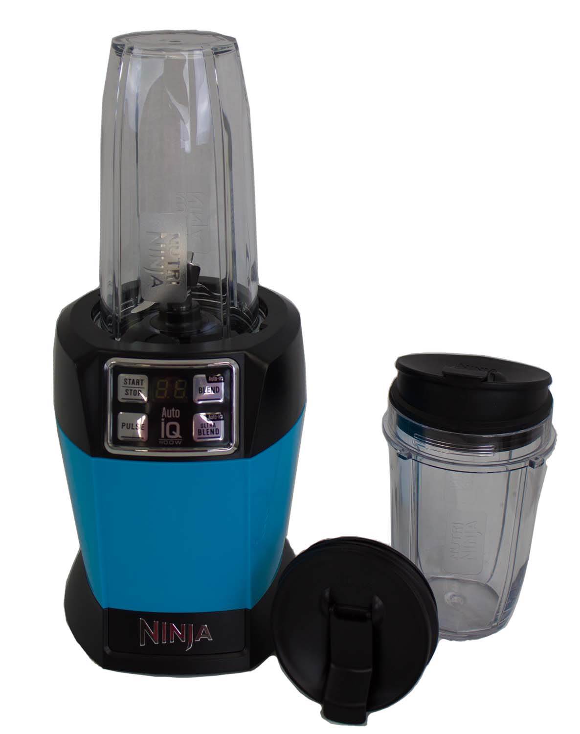Ninja Auto-iQ Nutri Ninja 1000W Blender, Turquoise BL483 (Certified Refurbished)