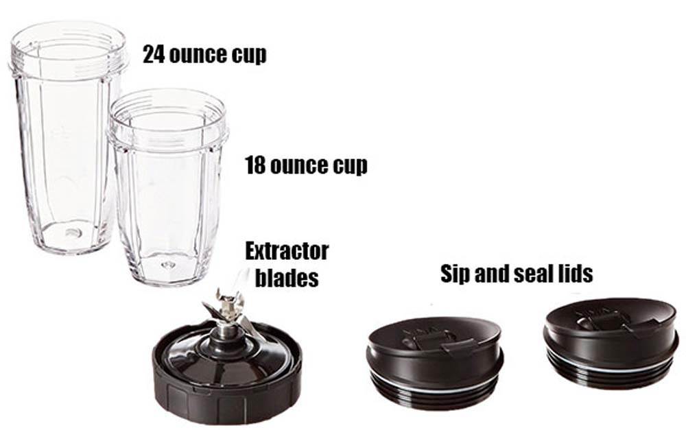 Ninja Auto-iQ Nutri Ninja 1000W Blender, Turquoise BL483 (Certified Refurbished)