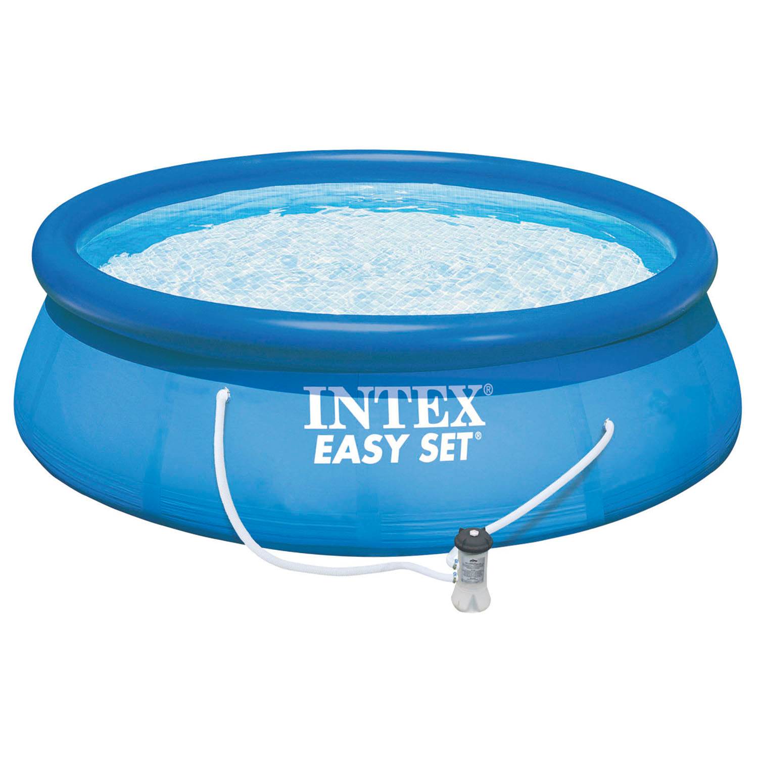 Intex 15 Feet x 36 Inches Easy Set Pool Set with Ladder and Pump (Open Box)