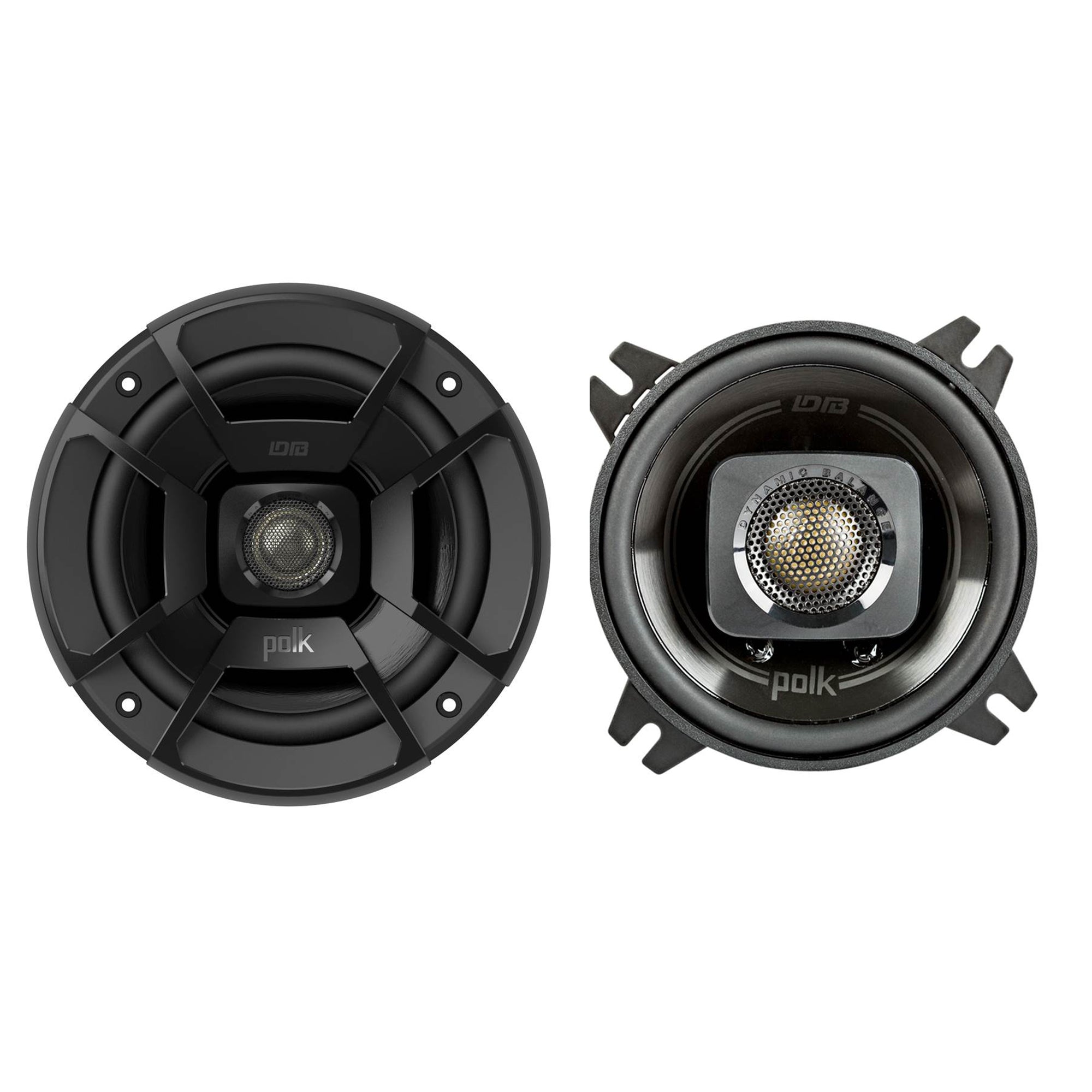 2) Polk Audio DB402 4" 135W 2 Way Car/Marine ATV Stereo Speakers (Open Box)