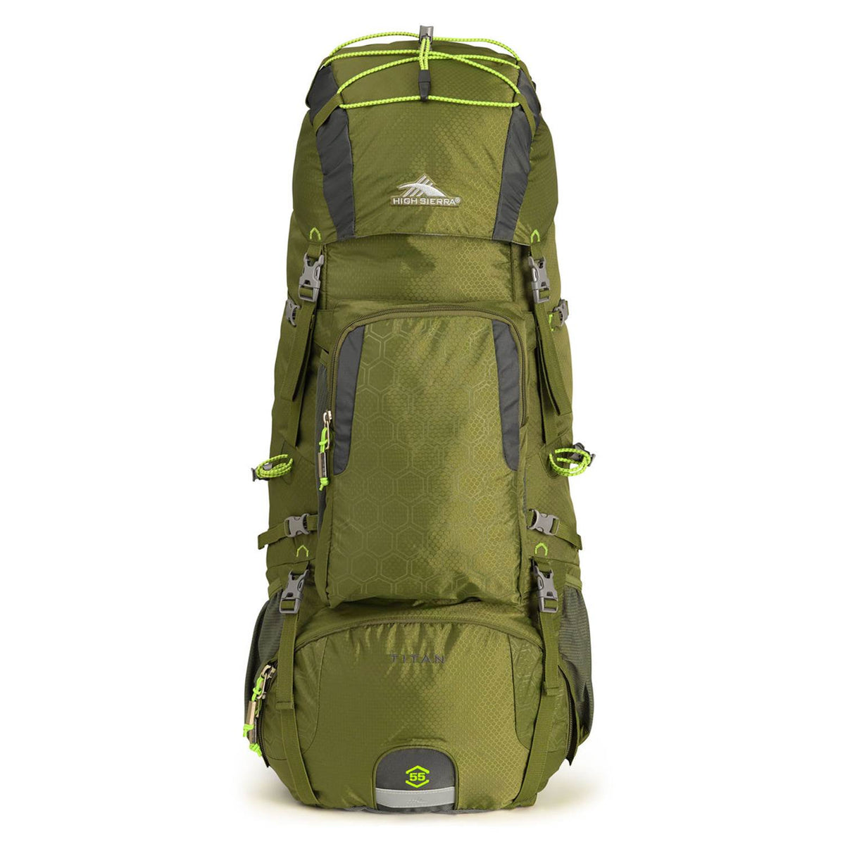 High Sierra Tech 2 Series Titan 55 Frame Pack, Moss/ Mercury (Open Box)