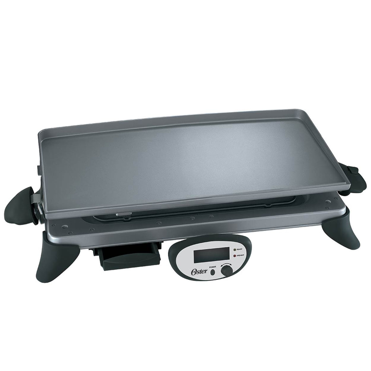Oster 20 x 10 Inches Digital Griddle with Removable Plate, Gray (Open Box)