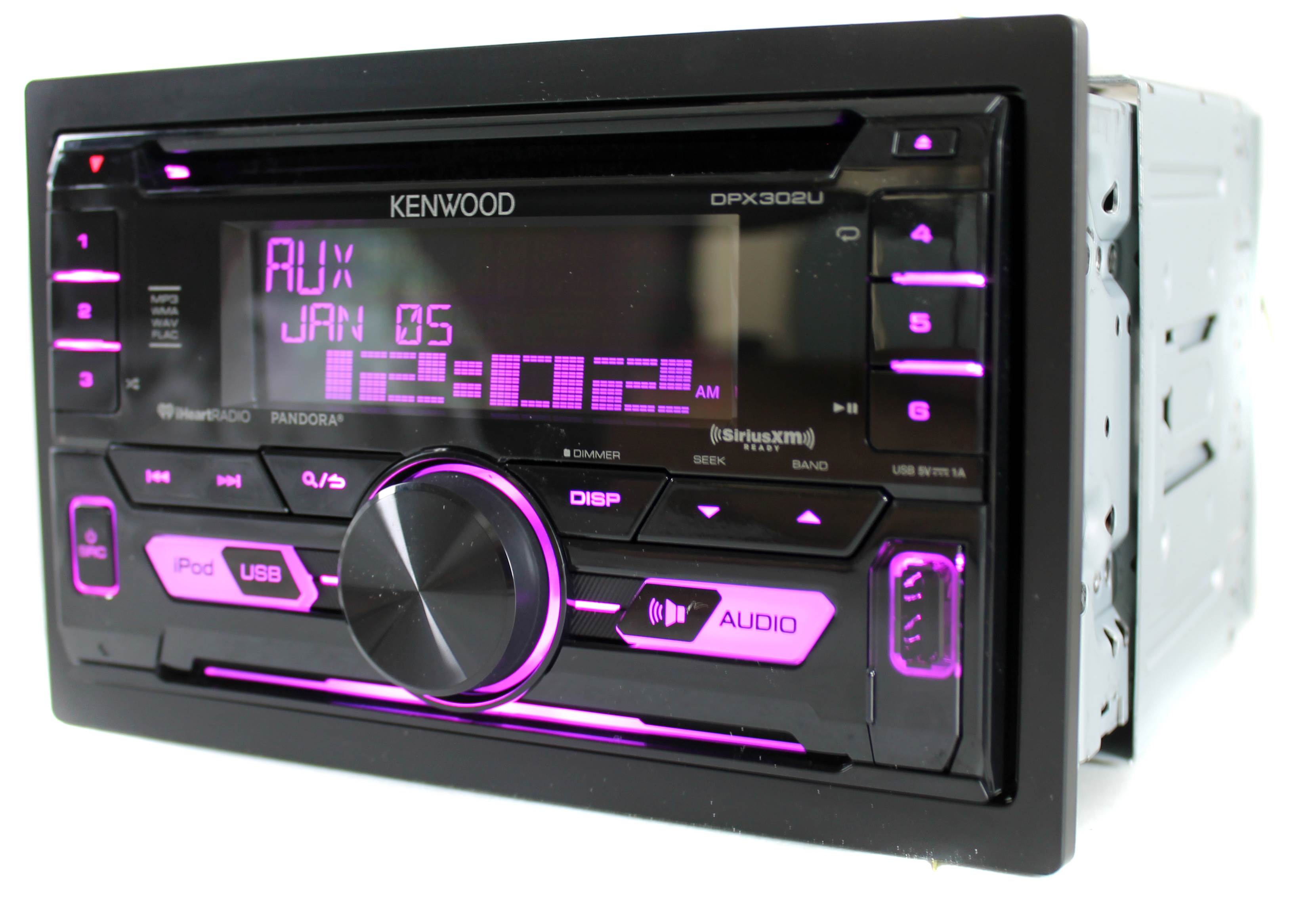 Kenwood Double Din CD Player USB/AUX Car Audio Stereo Radio Receiver (Open Box)
