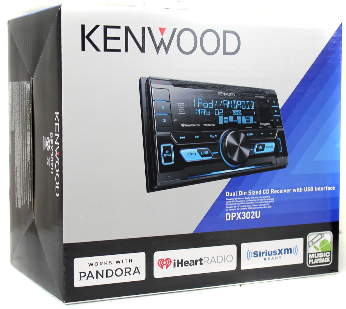 Kenwood Double Din CD Player USB/AUX Car Audio Stereo Radio Receiver (Open Box)