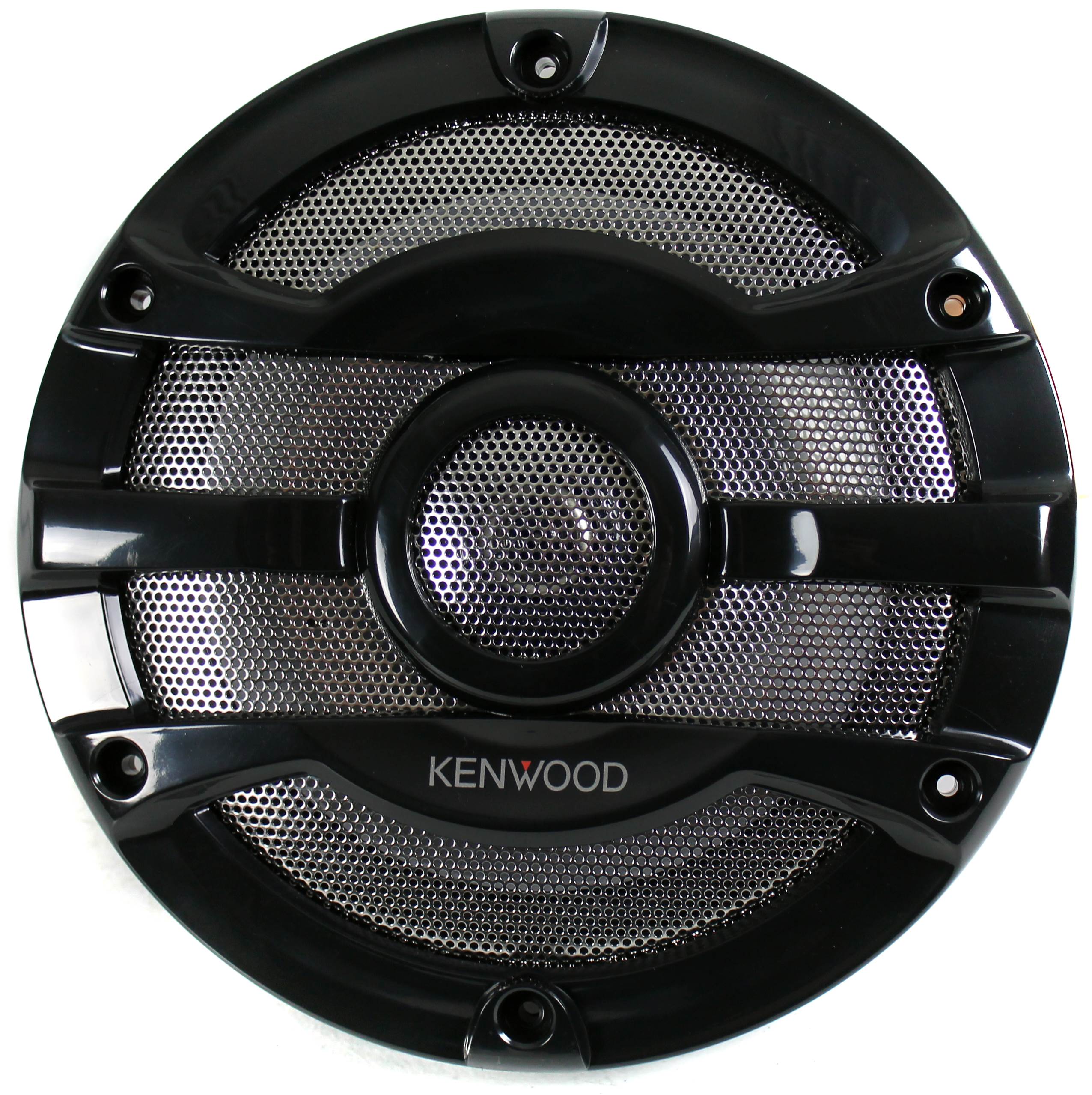 2) Kenwood 8 Inch 300 Watt Powersports/Marine Boat Black Speakers (Open Box)