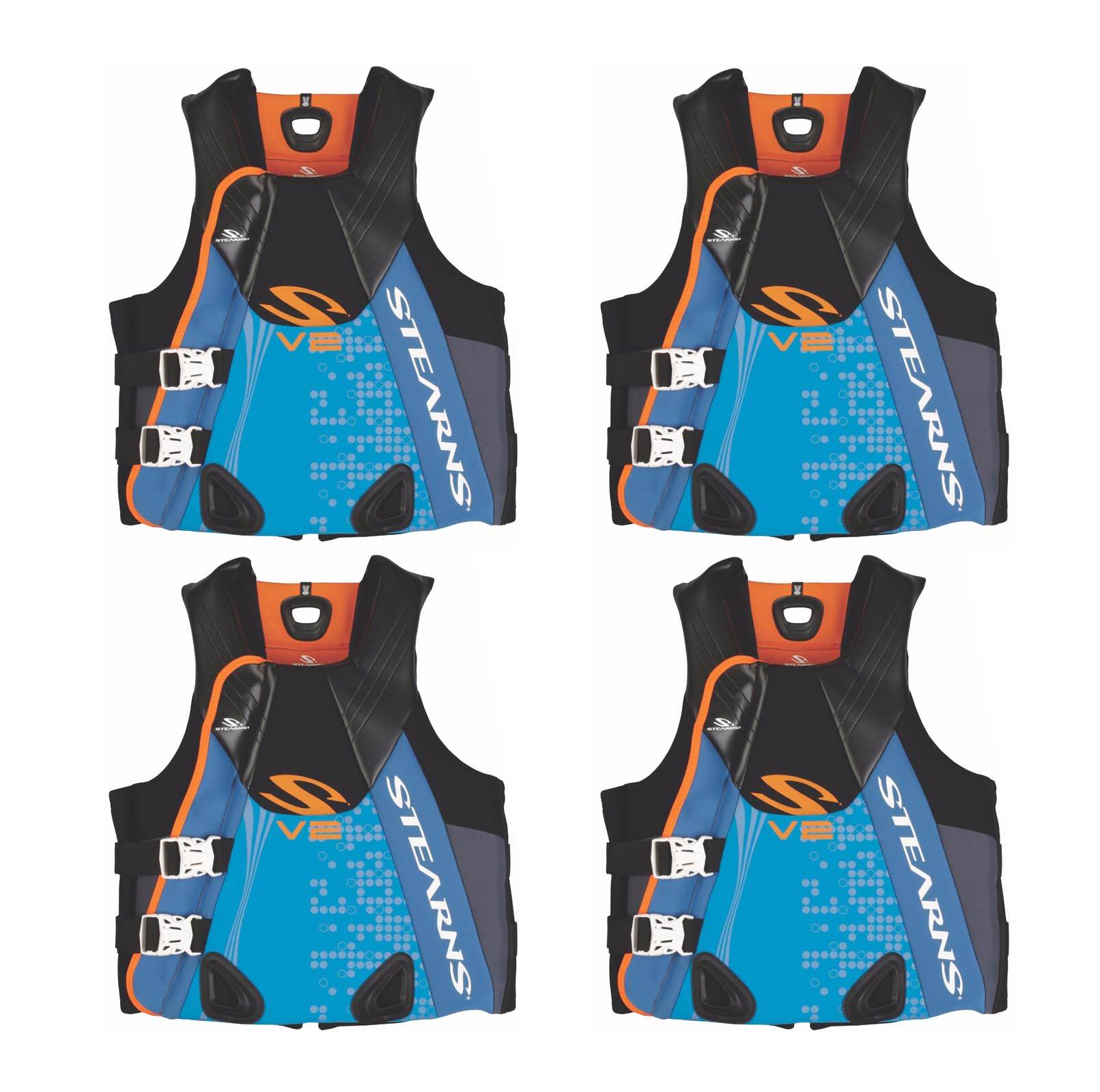 4) Coleman Stearns Men's V2 Series Neoprene V-Flex Life Jacket Vests | Large