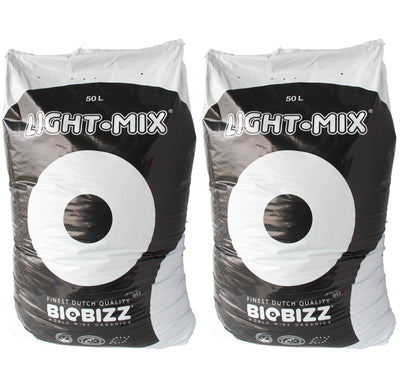 BioBizz BBLM50L Light-Mix 50L Organic Farm Plant Growing Substrate Bag (2 Pack)