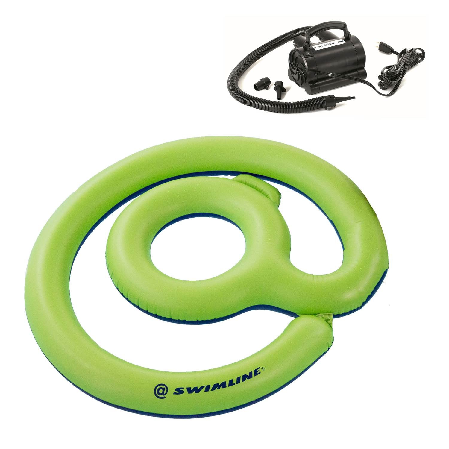 Swimline Inflatable @ At Sign Float + Electric Air Pump Inflator | 90633+9095
