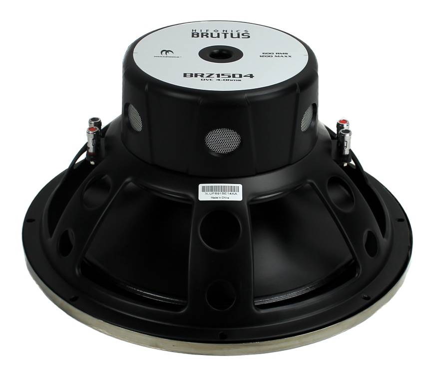 2) Hifonics BRZ15D4 Brutus 15" 1200W Subwoofers + Vented Ported Box Enclosure