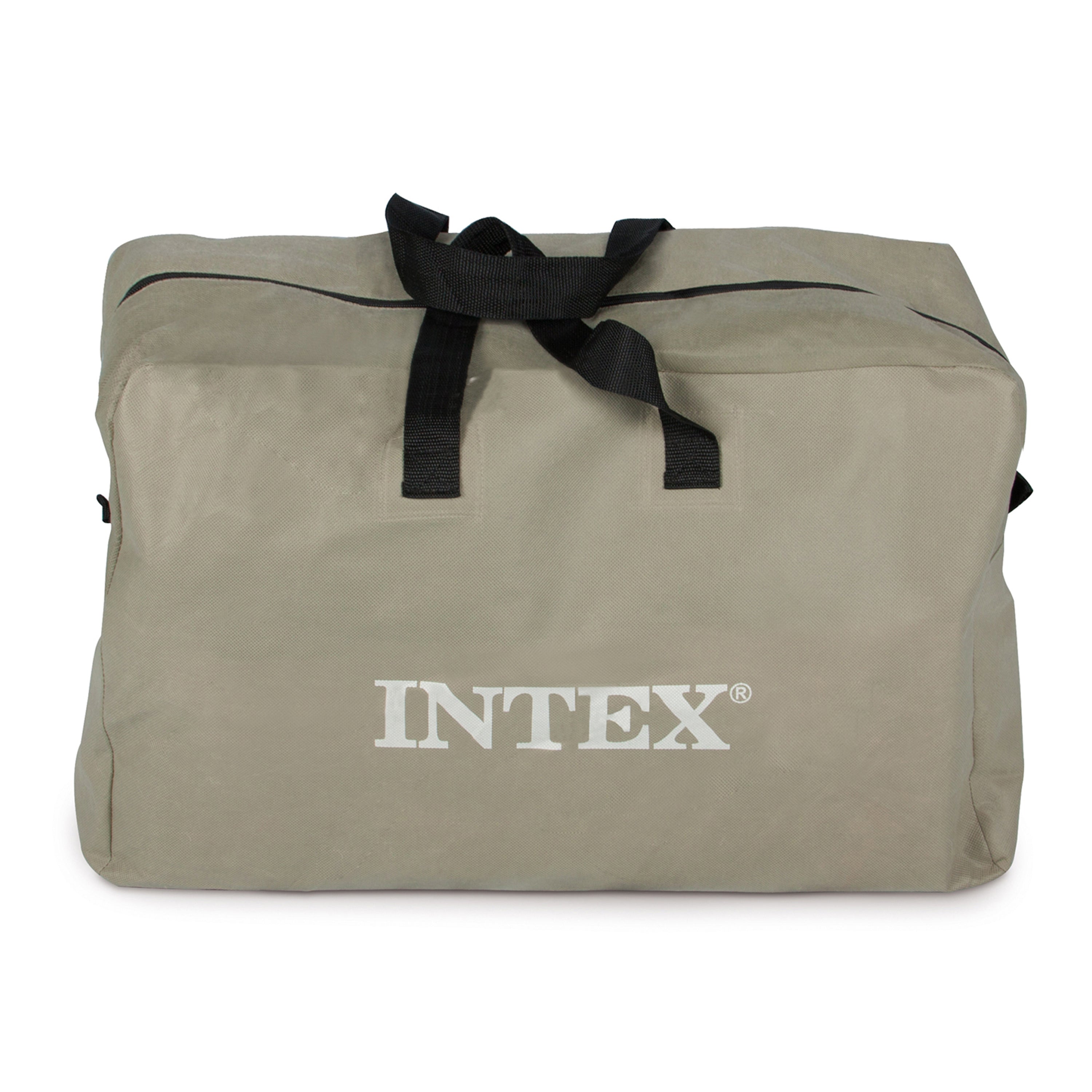 Intex Excursion 4 Inflatable Raft Fishing Boat with 2 Oars (Open Box) (3 Pack)