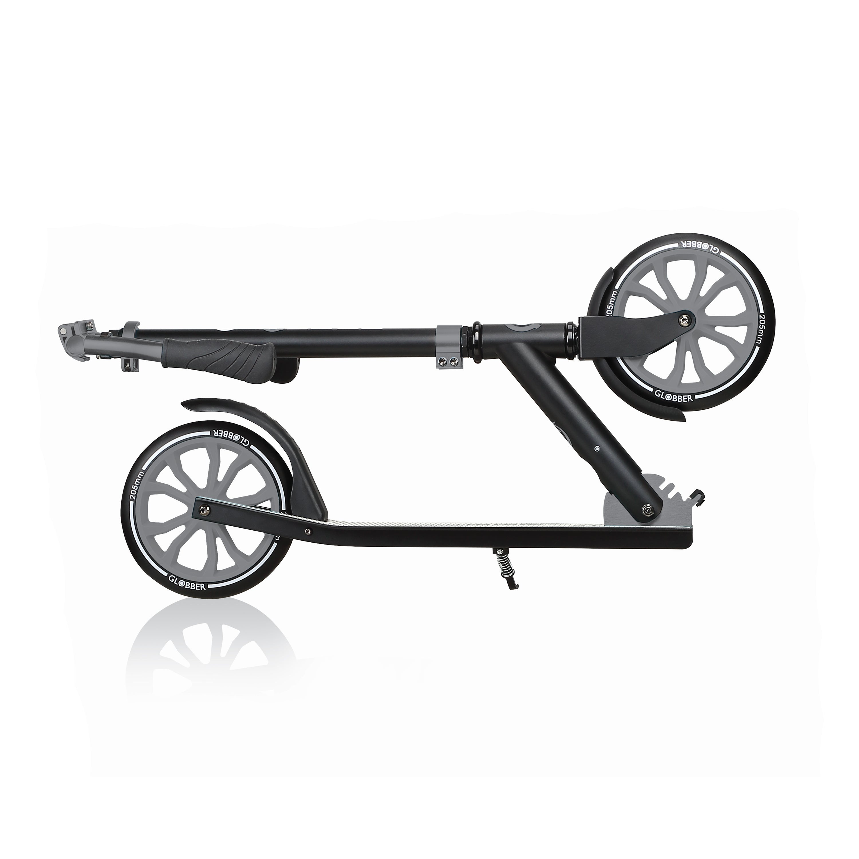 Globber NL Foldable 2-Wheel Kick Scooter with Sport Elbow & Knee Pad Set