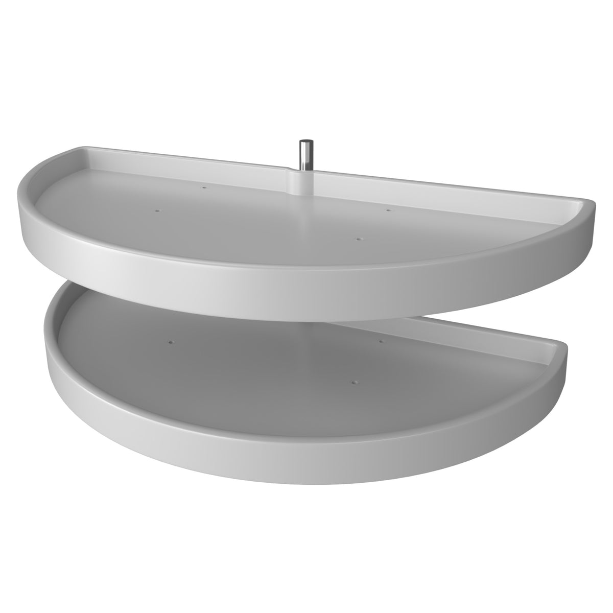 Rev-A-Shelf 6842-39-11-570 39" Polymer Half Moon 2 Tier Blind Cabinet Lazy Susan