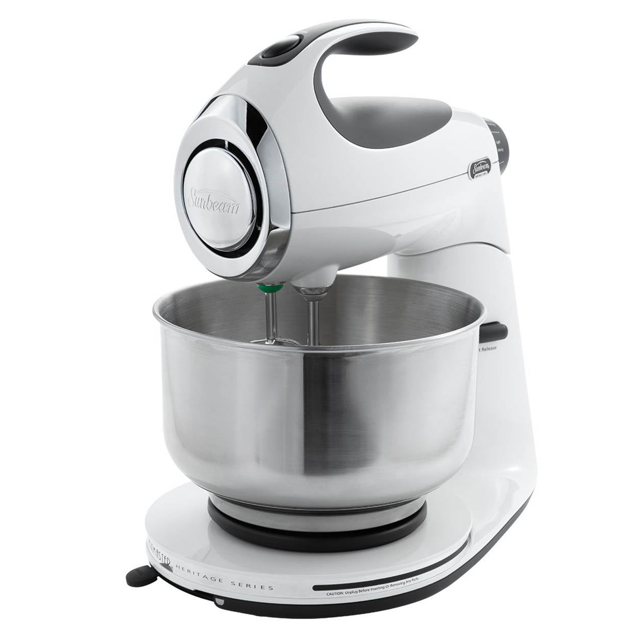 Sunbeam Heritage Series 350-Watt 12 Speed Stand Mixer, White | Open Box