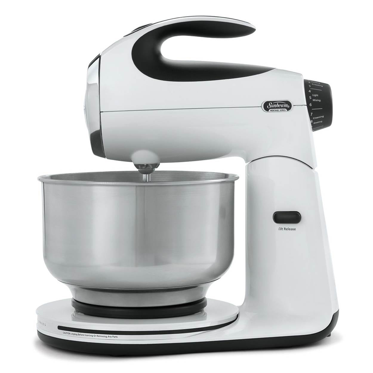 Sunbeam Heritage Series 350-Watt 12 Speed Stand Mixer, White | Open Box