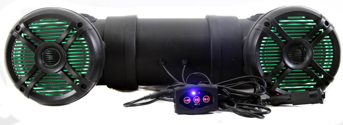 Q Power 500W Marine Bluetooth ATV Speaker System w/ Lights | QATV65BT-LED (Used)