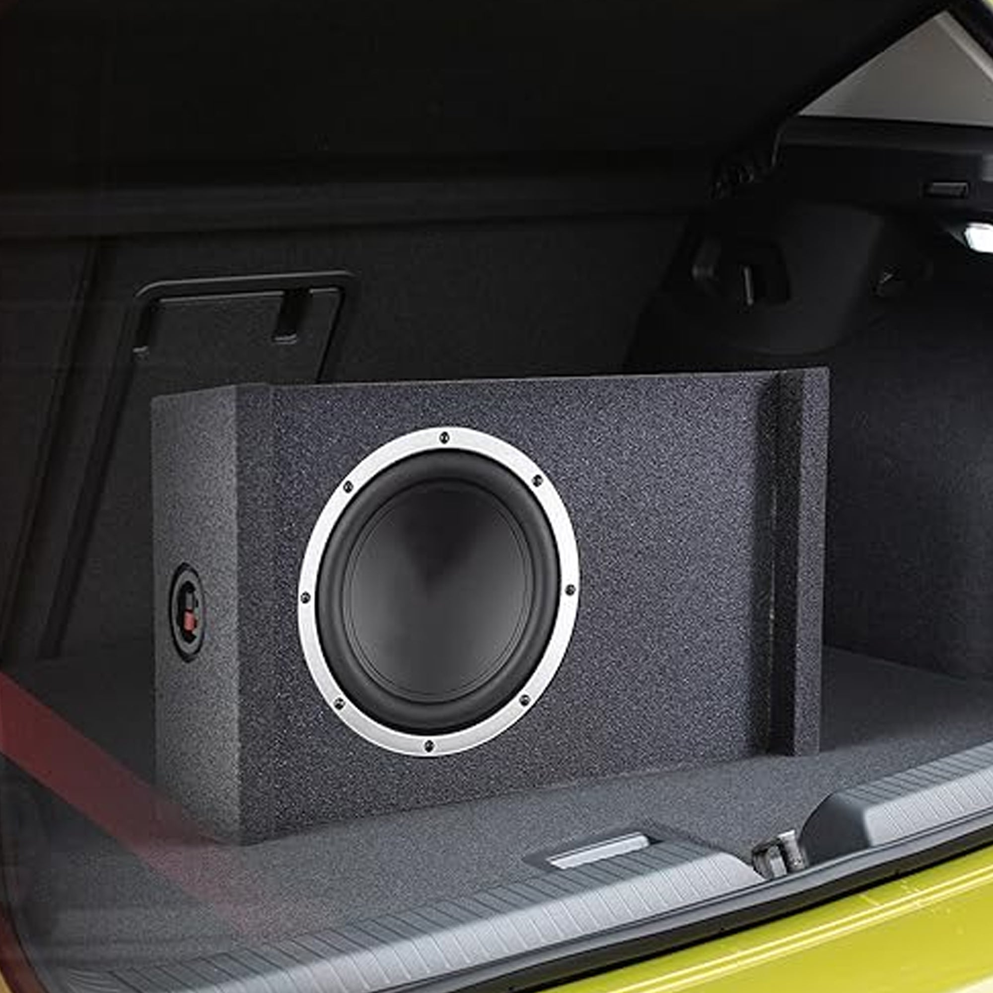 Q-Power Single 12" Universal Downfire/Behind Seat Shallow Sub Box (Used) - VMInnovations