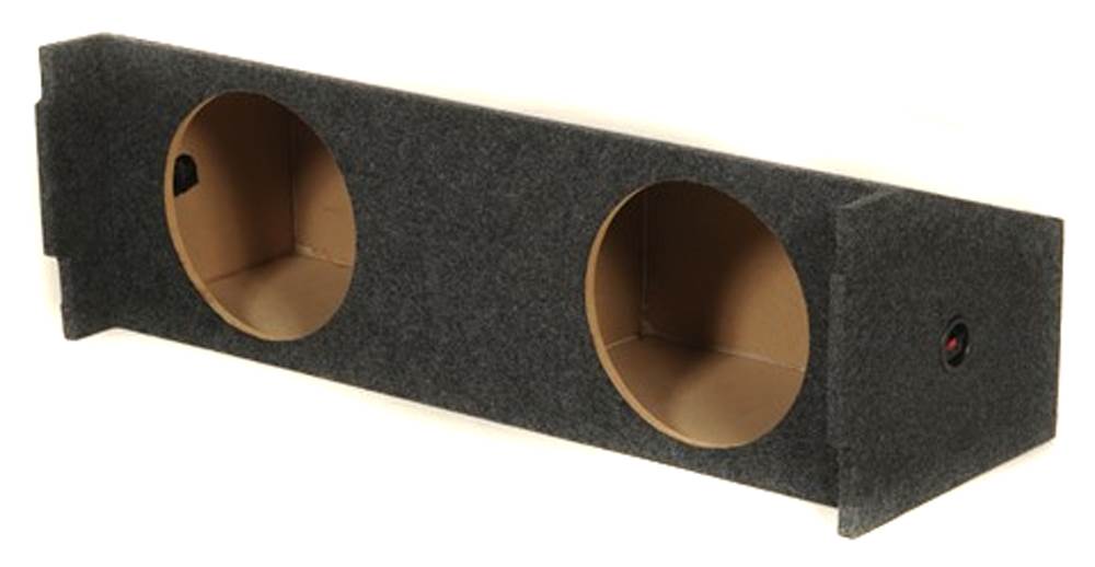 Q Power Dual 12" Inch Sealed SUV 3rd Row Subwoofer Box Sub Enclosure (Open Box)