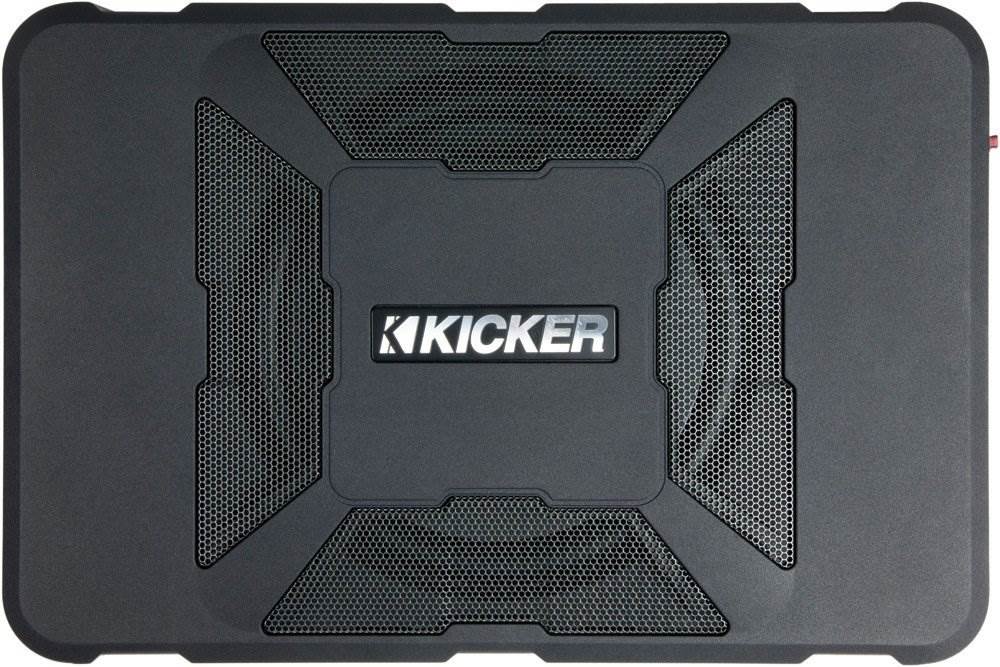 KICKER 8" 150W Hideaway Car Audio Powered Subwoofer Sub and 6.5" 3-Way Speakers