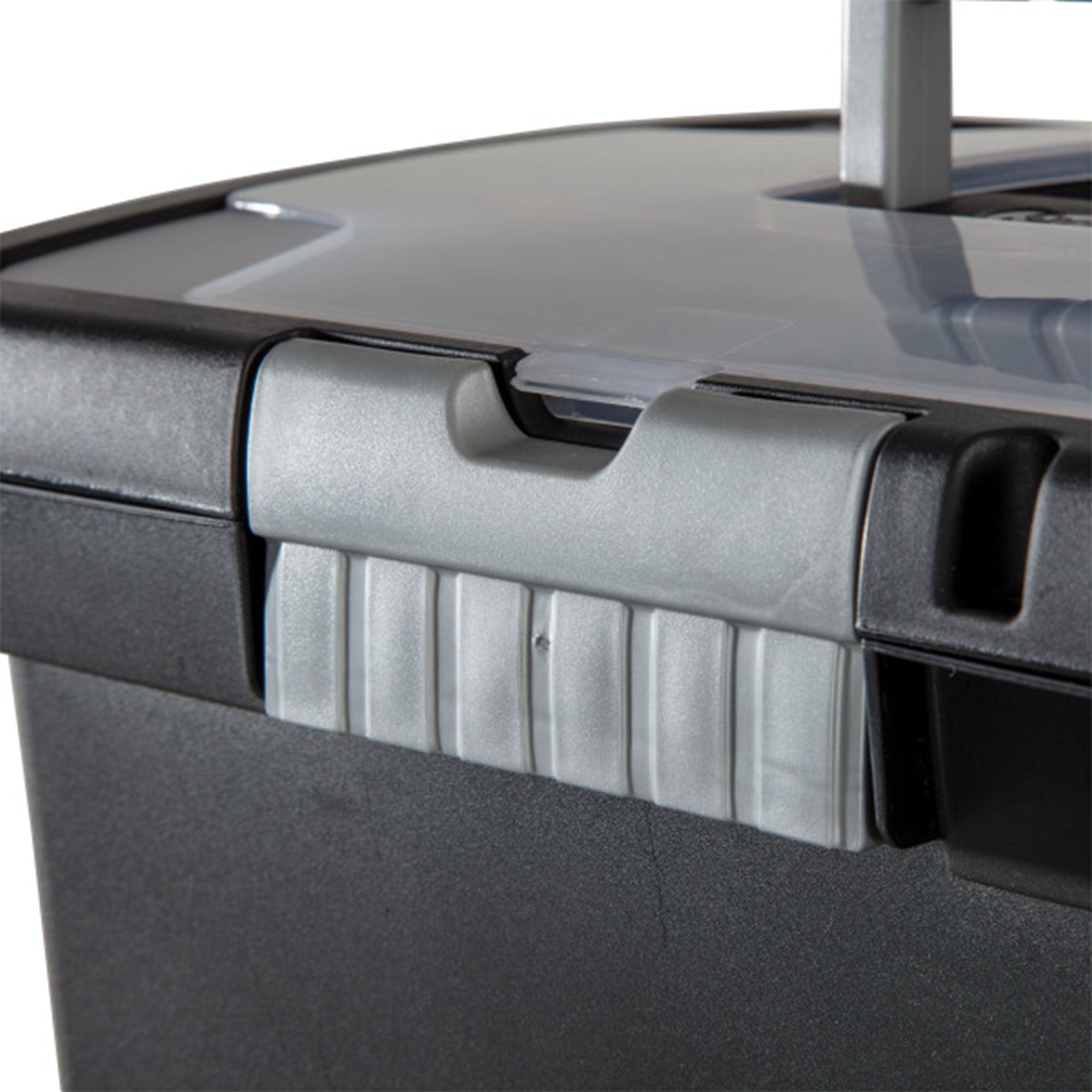 Sterilite Portable Lockable File Box w/ Extra Compartment & Handle (4 Pack) - VMInnovations