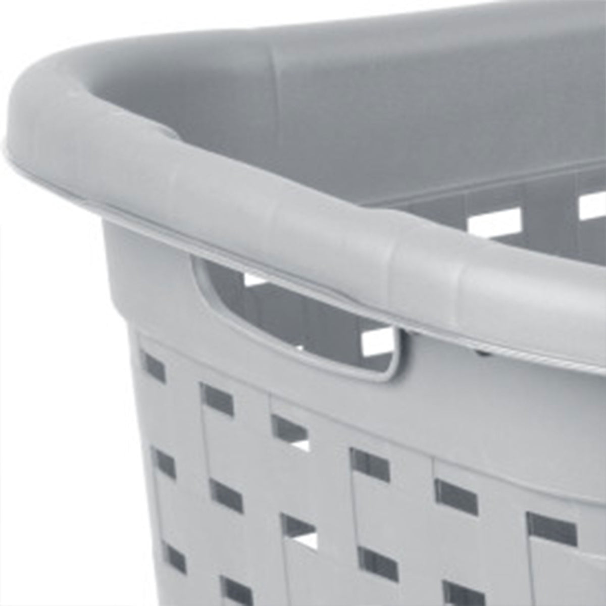 Sterilite Cement Gray Durable Weave Laundry Basket with Wicker Pattern (18 Pack) - VMInnovations