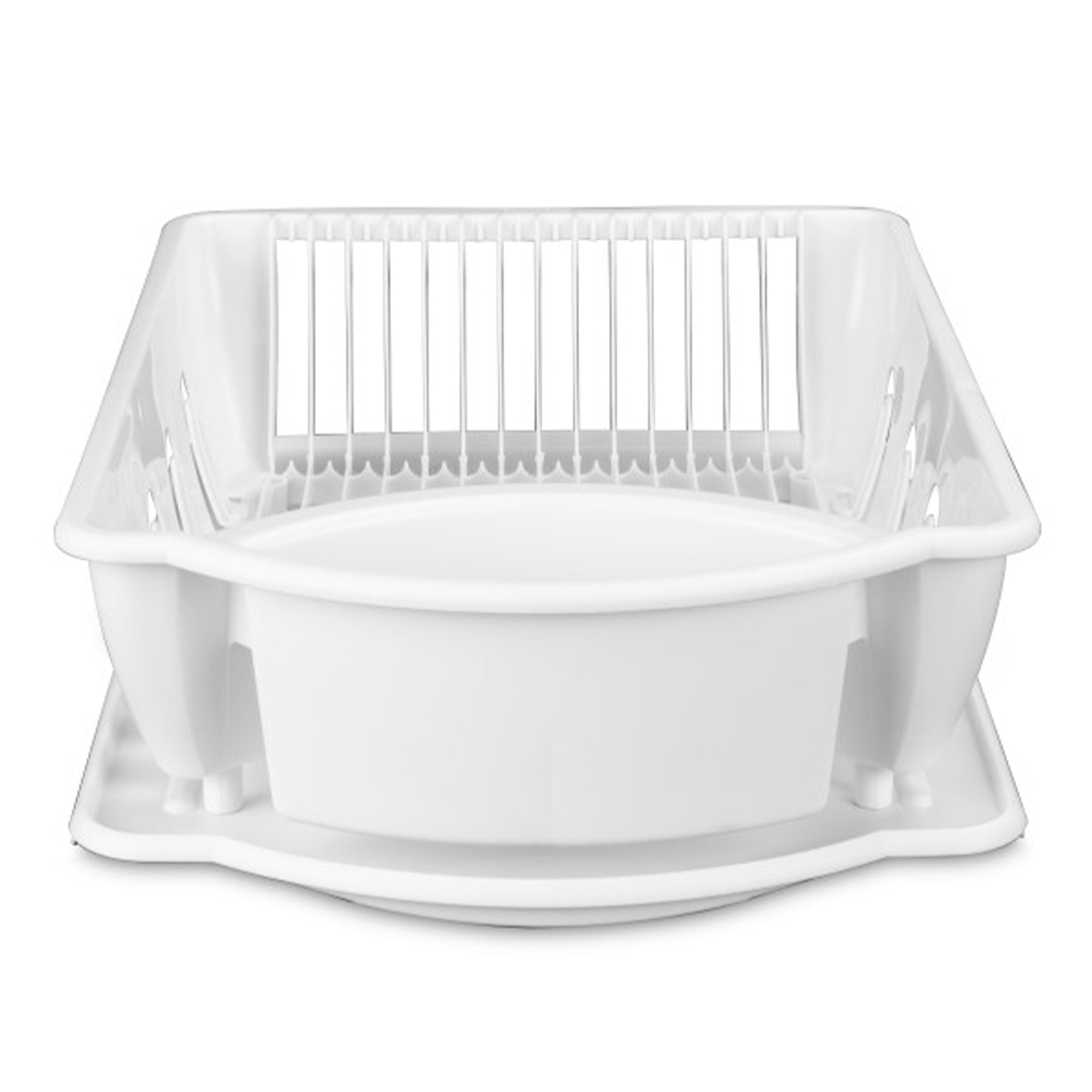 Sterilite Large 2-Piece Plastic Sink Set and Drain Board, White (Open Box)
