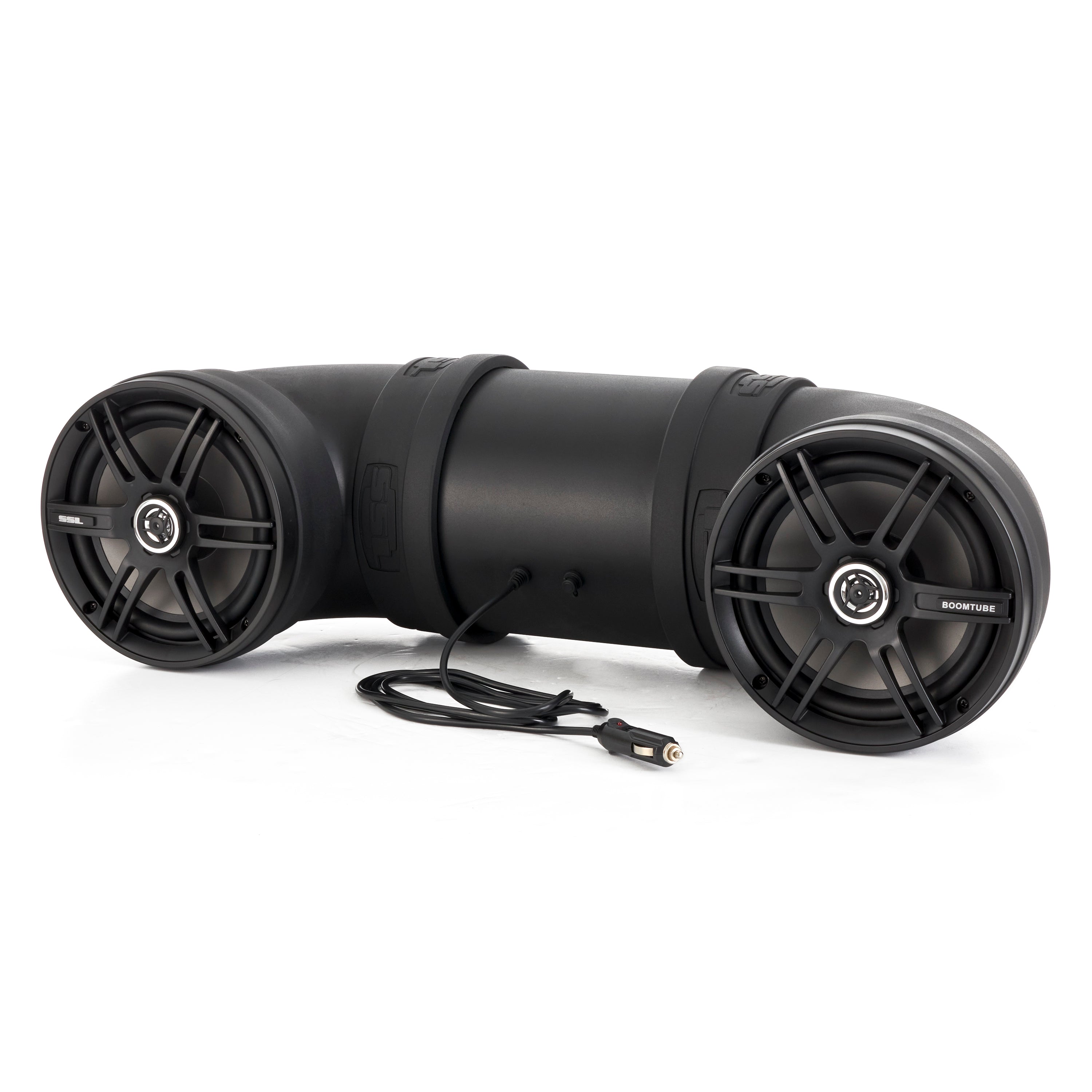 Soundstorm Dual 8" 700W ATV/Marine Amplified Tube Speaker+Bluetooth (2 Pack)