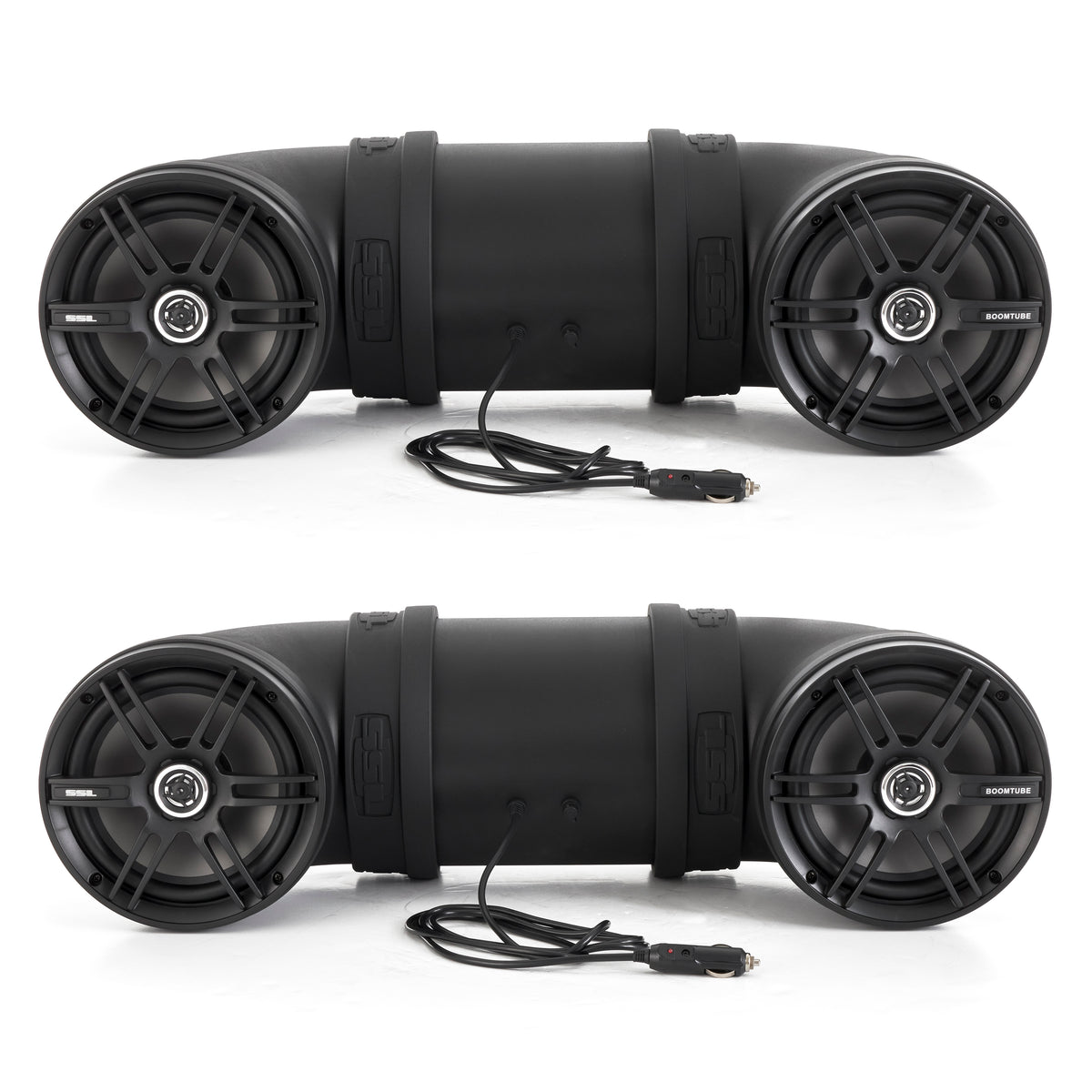 Soundstorm Dual 8" 700W ATV/Marine Amplified Tube Speaker+Bluetooth (2 Pack)