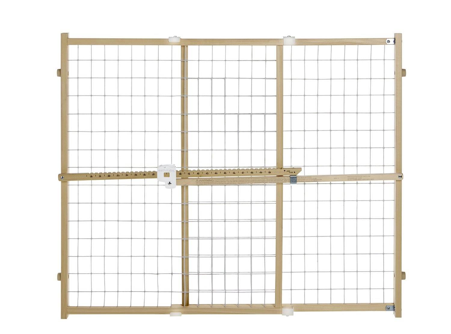North States Quick-Fit Wire Mesh Pet/Baby Gate For Wide Openings 4665 (Open Box)