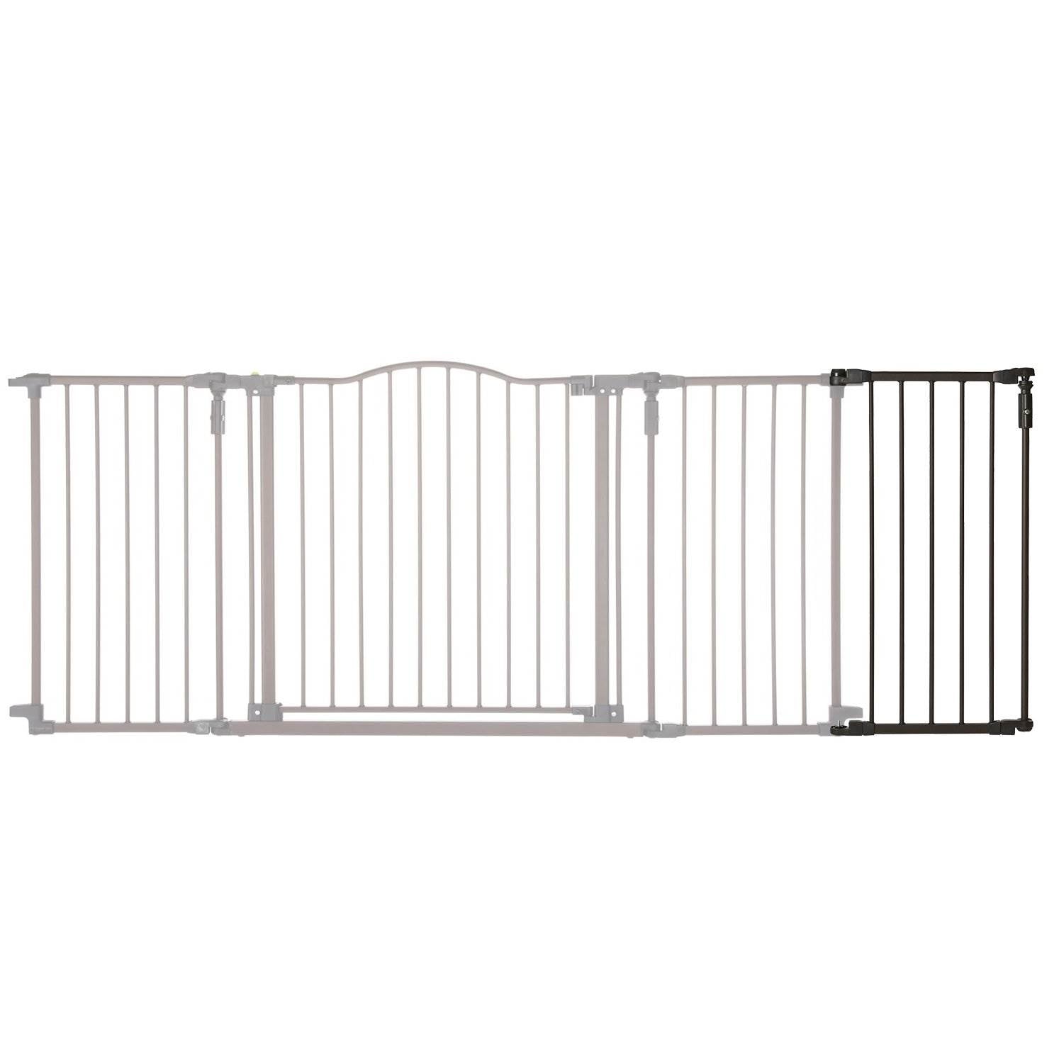North States 6 Bar 15 Inch Bronze Extension for Decor Gate 4938 (Open Box)