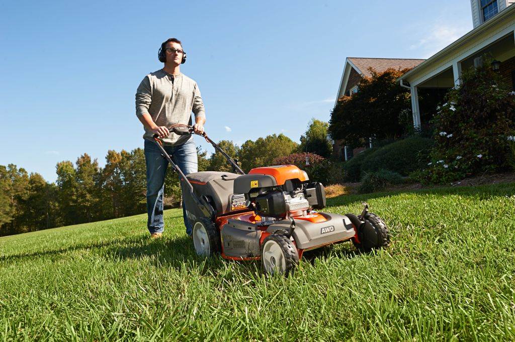 Husqvarna 190cc 22" Self-Propelled AWD 3-In-1 Gas Lawn Mower, Orange (Open Box)