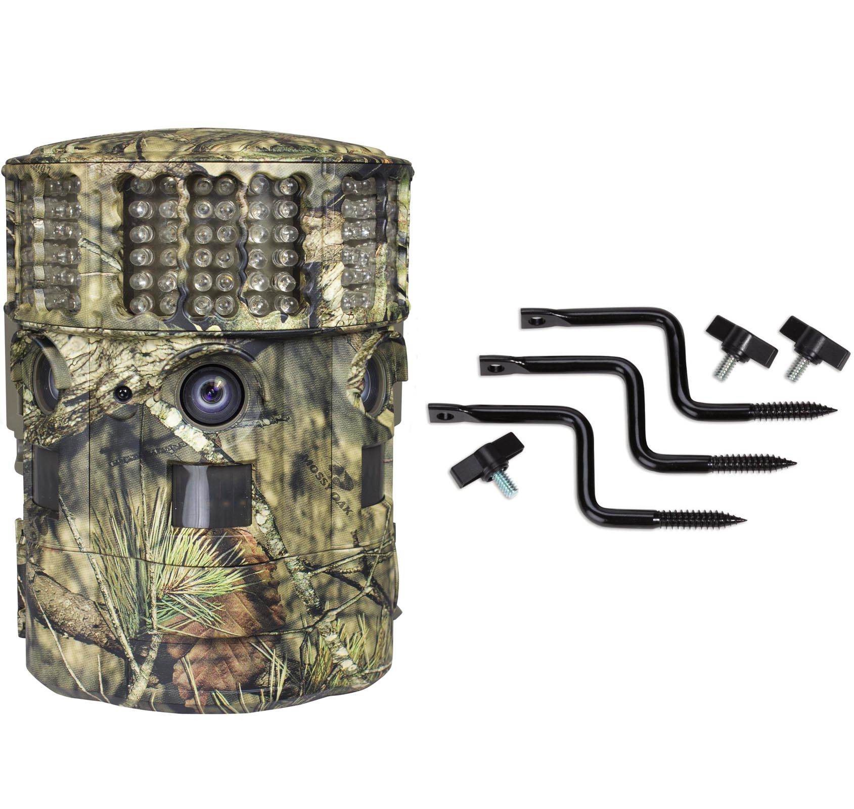Moultrie No Glow 14MP Panoramic 180i IR Trail Game Hunting Camera + EZ Mount