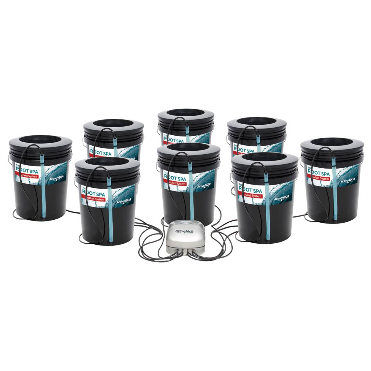 Active Aqua Root Spa 5-Gallon 8-Bucket Deep Water Culture System | Open Box
