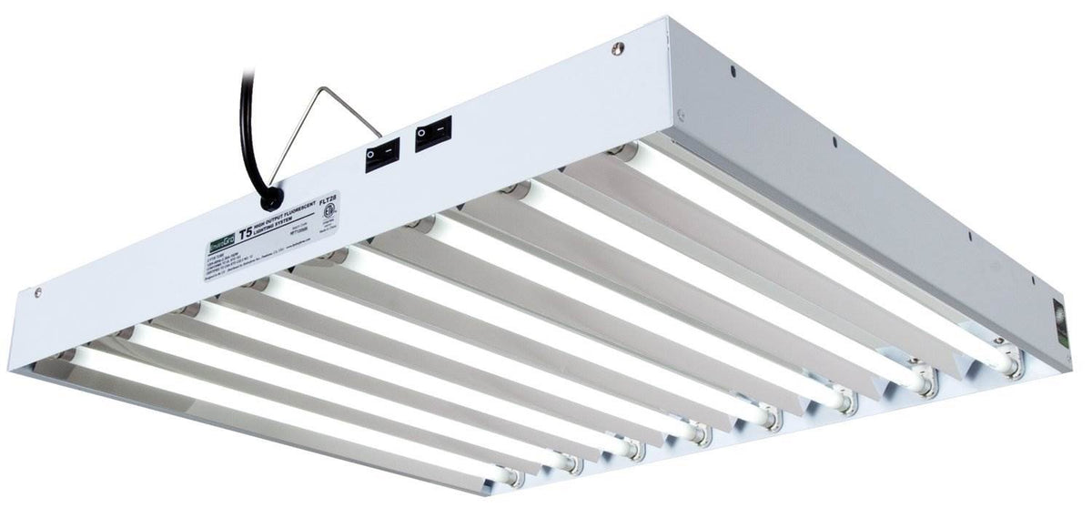 Hydrofarm Agrobrite 192W 8-Tube Fluorescent Fixture + Lamps, FLT28 (Open Box)