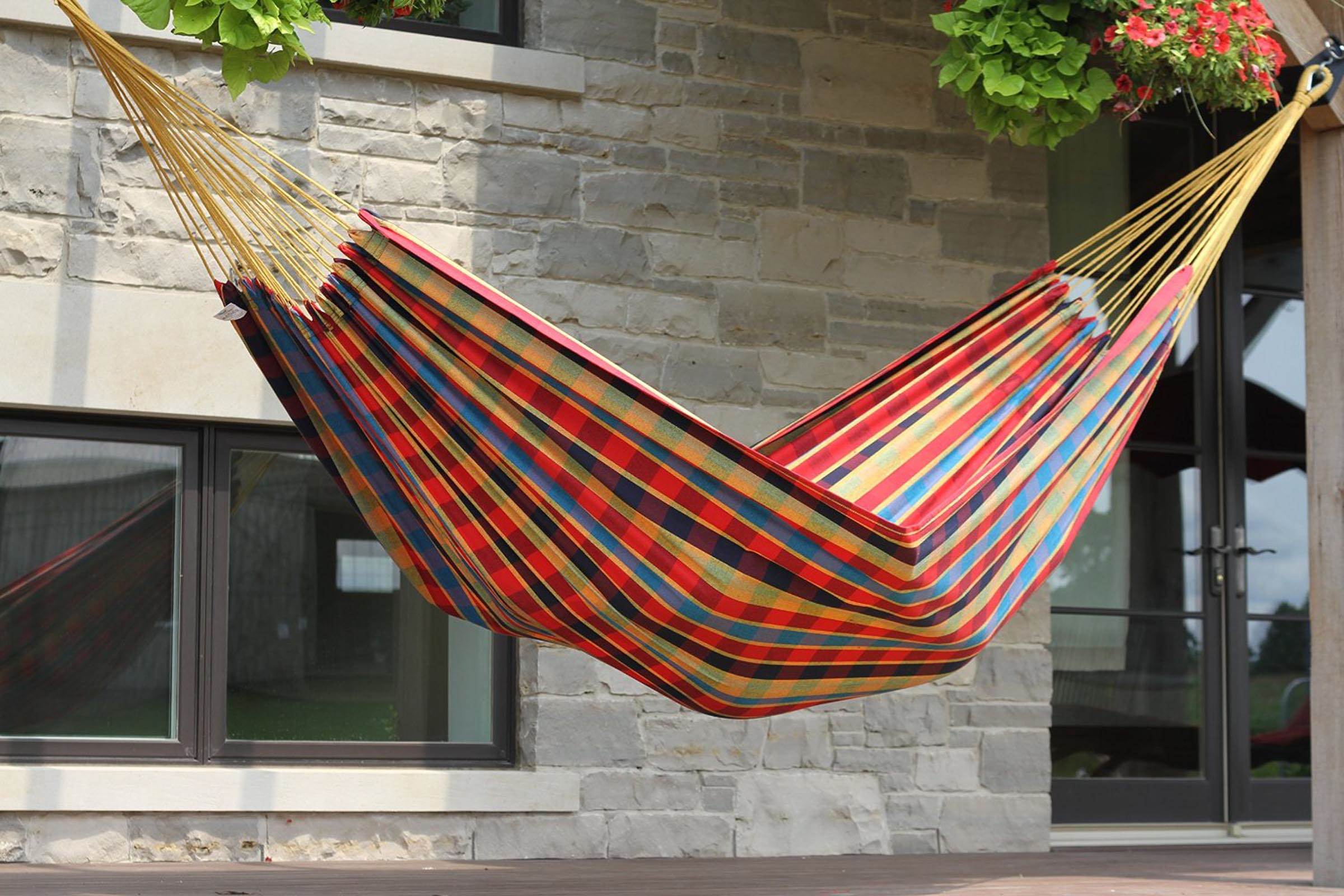 2) Vivere Brazilian Style Single Hammocks, Camping or Outdoors, Cotton | BRAZ123