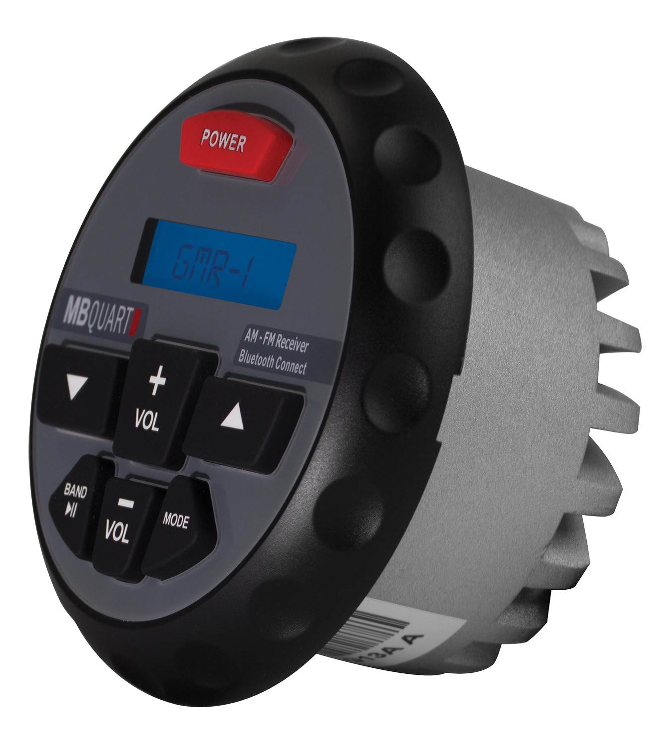MB Quart Nautic GMR-1 Marine ATV Boat Bluetooth Gauge Receiver + 2) 6.5 Speakers